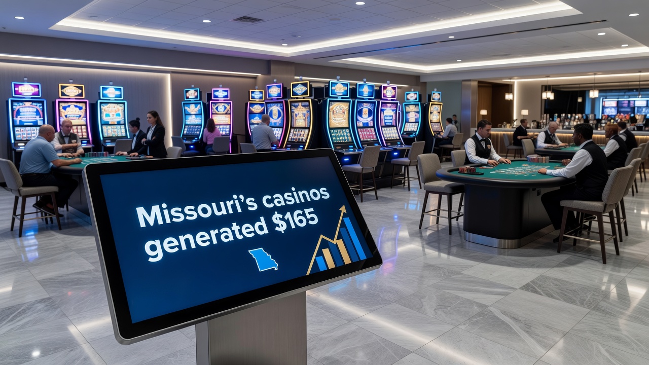 Regulatory documents and charts showing casino revenue statistics